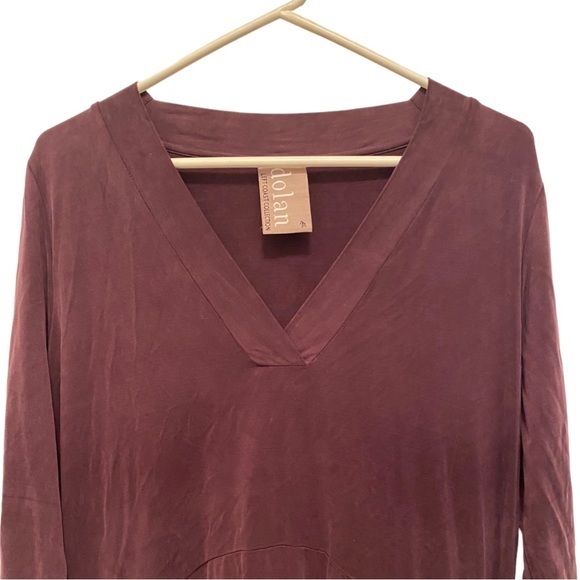 Dolan‎ Purple V-Neck Long Sleeve Dress Size M - Picture 3 of 6